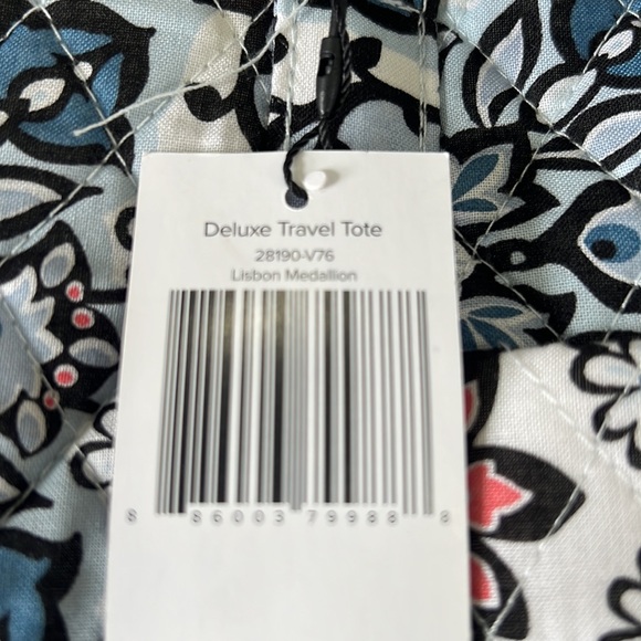 Vera Bradley Deluxe Travel Tote in Lisbon pattern - Picture 8 of 8